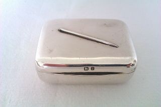 Extremely Rare Solid Silver High Relief Victorian Pin Box Cohen & Charles 1898