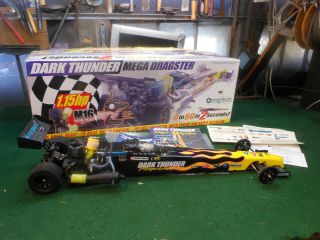 Megatech Dark Thunder Mega Nitro Dragster Race Car Rare Rc