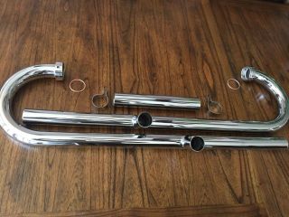 Vintage Bmw R51/3 - Rr67/3 09 - 1953beautiful Chrome Exhaust Header Package