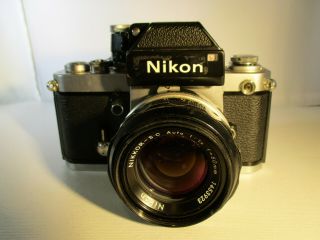 Nikon F2 Vintage 35mm SLR Camera 28mm 50mm 200mm Lenses Filters Caps Cases Flash 2