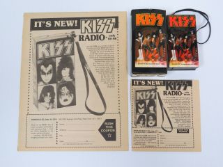 Kiss Vintage Radio & Box Aucoin 1977,  Vintage Ads