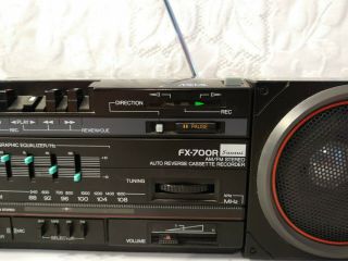 Vintage Sansui FX - 700R Tape Cassette Recorder Player AM/FM Radio Boom Box Dub 2