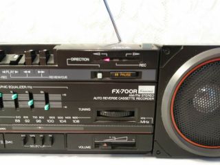 Vintage Sansui FX - 700R Tape Cassette Recorder Player AM/FM Radio Boom Box Dub 3