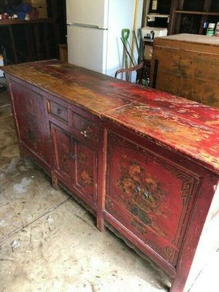 Antique Chinese Cabinet - Entertainment Center