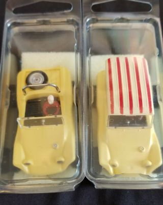 Vintage Aurora Dune Buggy Coupe Ho Slot Car W/driver - Yellow