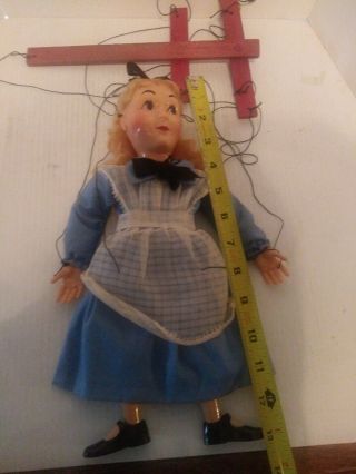 Vintage Alice In Wonderland Marionette 1940 