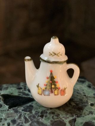 Jo Parker Miniature Dollhouse Christmas Coffee Pot Pepper Cream Sugar 1990 3