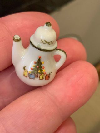 Jo Parker Miniature Dollhouse Christmas Coffee Pot Pepper Cream Sugar 1990 8