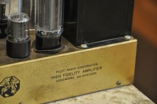 Rare Vintage Pilot AA - 904 Mono Tube Amplifier 3