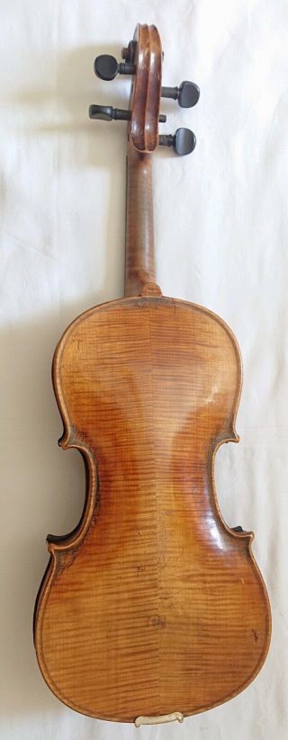 FINE ANTIQUE 18TH / 19TH CENTURY 4/4 VIOLIN TIGER BACK FRENCH ITALIAN GERMAN? 2