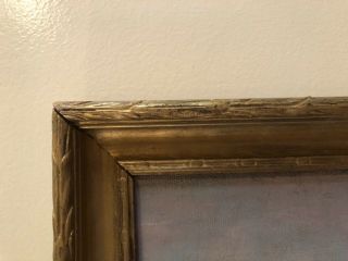 Antique oil on board painting,  circa 1880 signed 3