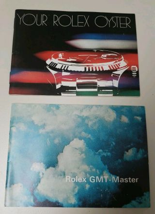 Vintage 1979 Rolex 1675 Gmt Master Booklet And Oyster Booklet