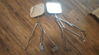 2 Vintage Truck Fender Mount Side Extension Mirrors - - Trailer Towing