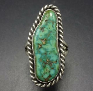 Lovely Vintage Navajo Sterling Silver & Turquoise Ring,  Size 7.  25