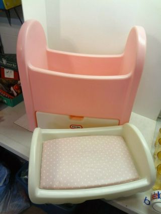 1980s LITTLE TIKES Pink Baby Doll Bed & Changing Pad EUC Vintage 6