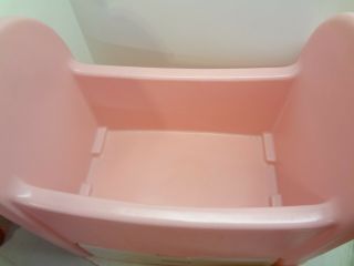 1980s LITTLE TIKES Pink Baby Doll Bed & Changing Pad EUC Vintage 7