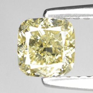 0.  81 Cts Untreated Rare Natural Fancy Yellow Color Loose Diamond Vs1