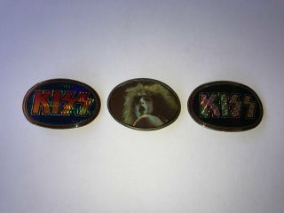 Kiss True Vintage Set Of 3 Belt Buckles 70s