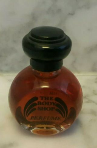 Vintage The Body Shop Perfume Oil Samarkand 30ml Black Cap Rare Hard To Find