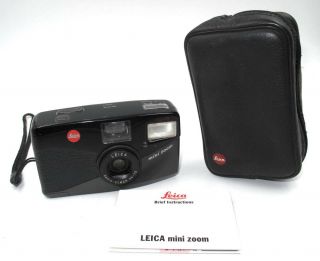 Vintage Leica Mini Zoom 35mm Camera,  Case & Instr.  Good Cond.