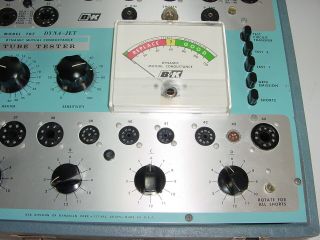 Vintage B&K Dyna - Jet 707 Mutual Conductance Tube Tester Checker - 4