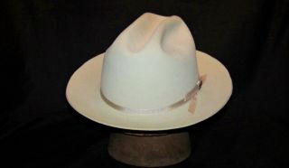 Vintage Stetson Open Road Cowboy Hat (7 1/4 Silver Belly}