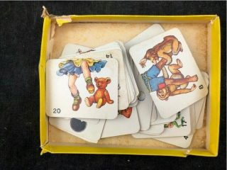 Vintage Tops and Tails Card Matching Game No.  288 Made in Austria 2