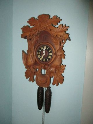 Vintage Large 8 - Day Hunters Cuckoo Clock