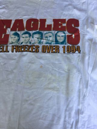 Eagles Vintage 1994 Hell Freezes Over Concert Tour Xl T Shirt Henley Glenn Frey