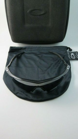 Oakley Pro M Frame Carbon Fiber Black Iridium Hybrid S,  Hard Case 12 - 528 Rare