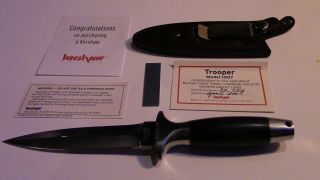 Vintage 2007 Kershaw Trooper 1007 Ser.  No 32755 Boot Dagger Knife Sheath Case 3