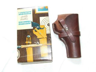 Nip Vintage George Lawrence 526 Rh Leather Holster In Orig.  Box Colt & S&w