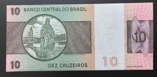 Brazil RARE star replacement 10 cruzeiros B00002 sign.  19.  Amato C140a,  P193d. 2