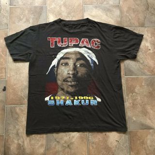 2pac Tupac Shakur Against All Odds 2 Sided Hip Hop Rap Shirt L - Xl