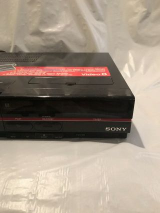 VINTAGE SONY EV - A80 VIDEO 8 CASSETTE RECORDER PLAYER VCR 3