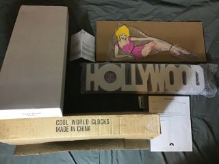 Vintage 1992 Cool World Movie Hollywood Clock With Holli World Kim Basinger