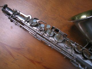 Vintage alto saxophone Supertone Bandmaster (Conn??) Silver,  plays great. 5