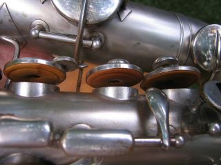Vintage alto saxophone Supertone Bandmaster (Conn??) Silver,  plays great. 8