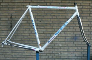 Vintage Eddy Merckx Strada O.  S.  Columbus Brain Steel Frame Frameset 51cm