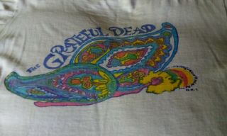 Grateful Dead Vintage 1972 Concert Shirt