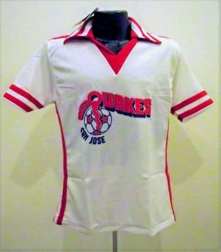 1970s Nasl San Jose Earthquakes Vintage Jersey W/tags & Admiral Bag