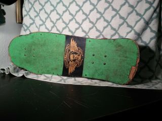 VINTAGE SKATEBOARD Powell Peralta Tony Hawk 1989 rare Black and Green 7