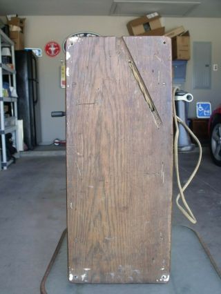 Vintage Antique Kellogg Hand Crank Wall Telephone - wood case 1901 7