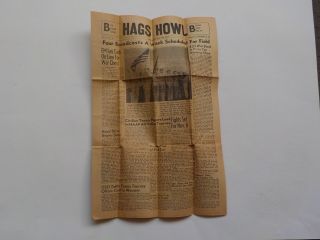 Wwii Newspaper 1944 Hags Howl Harlingen Army Air Field Chinese Students Ww2