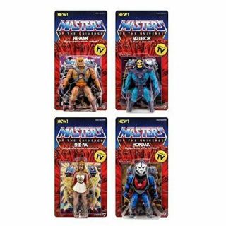 7 Masters Of The Universe Vintage Wave 1 Action Figure,  5.  5 - Inch (set.