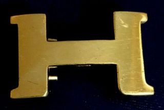 Vintage Hermes H Buckle For Constance Belt 2 Prong Old Style Buckle 32mm