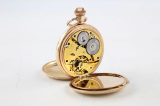 Vintage FATTORINI & SONS Rolled Gold Full Hunter POCKET WATCH Hand - Wind 114g 3