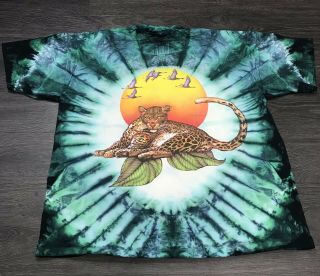 Vintage 90 ' s Save the Rainforest T - Shirt Men ' s XL Tie Dye Nature Animals Tee 4