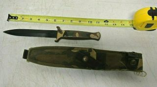 Vintage Gerber Guardian Ii Dagger W/ Camo Sheath