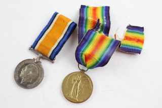Vintage Ww1 Medal Pair W/ Ribbons Named 20967 Sergeant O.  R Tanner Raf
